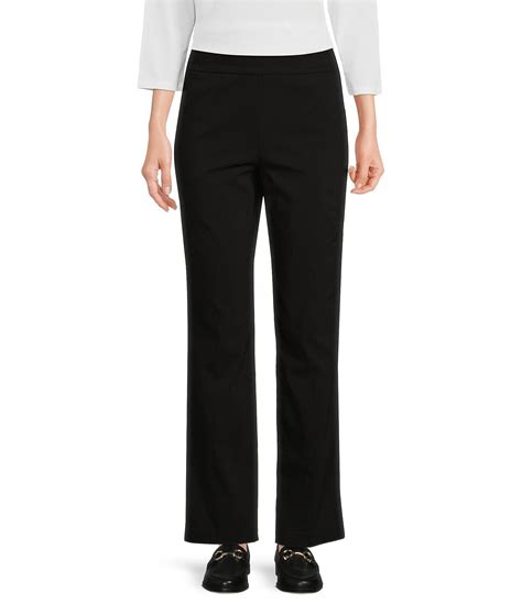 Allison Daley Stretch Pull-On Straight Leg Pants | Dillard's