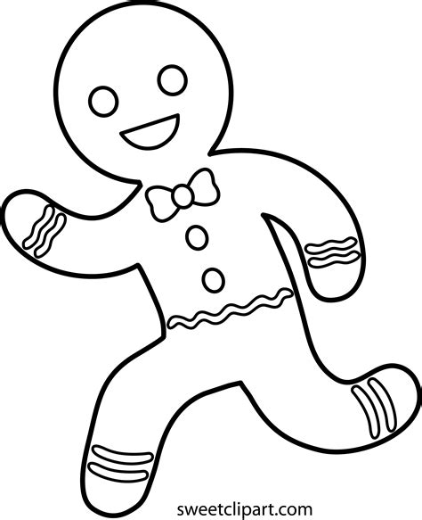 Cartoon Gingerbread Man Running