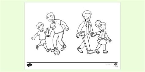 Fathers' Day Colouring | Colouring Sheets
