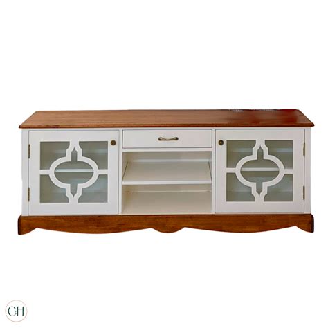 Venetia - Elegant TV Stand with Ornate Door Panels – CustHum