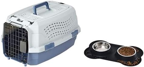 AmazonBasics Two Door Top Load Pet Carrier, Small Size (1 Piece,19-inch ...