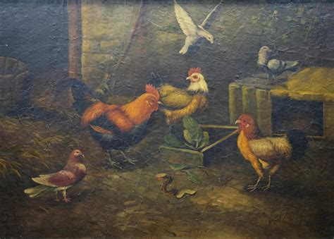 A Rooster with Chickens - Taaffeite Collectibles