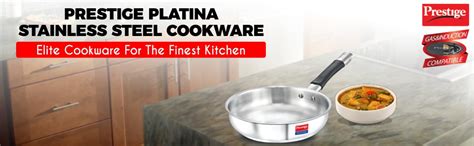 Buy Prestige Platina Induction Base Non-Stick Stainless Steel Fry Pan ...