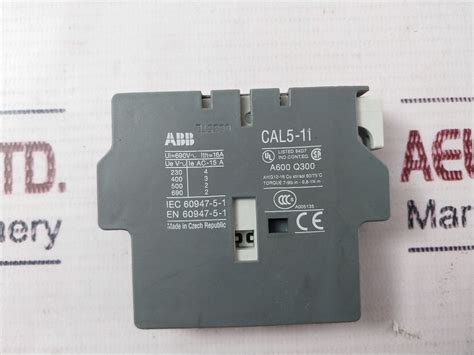Abb Ca5-10 Contactor ,Ta25 Du Relay With Cal5-11 Auxiliary Contact Blo ...