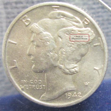 1942 - S Mercury Silver Dime - Xf S - 107