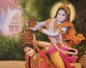 Buy Unique, Modern, Radha Krishna Flute, Love Moments, Contemporary ...
