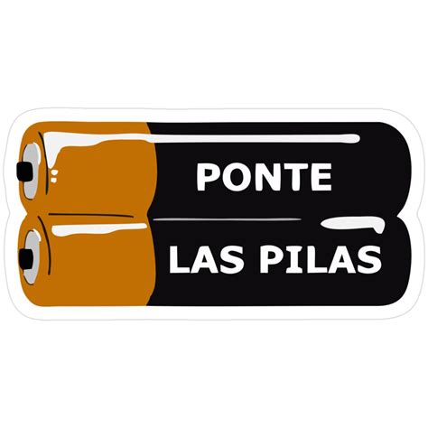 Ponte Las Pilas Sticker in 2025 | Vinyl, Ponte, Pilas