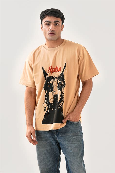 Alpha Beige Oversized T-shirt – CLAZEP