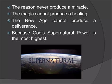 The supernatural power of god | PPTX