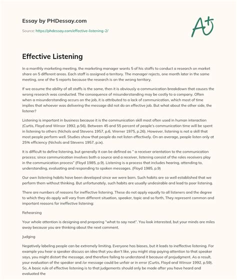 Effective Listening Example 的图像结果