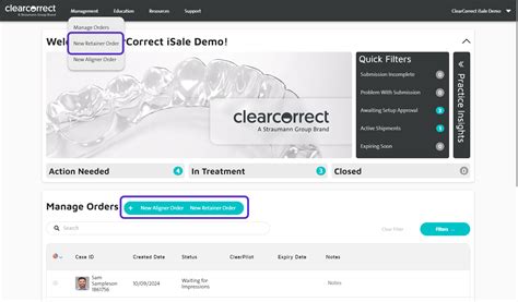 How to Create Orders in the ClearCorrect Doctor Portal - ClearCorrect ...