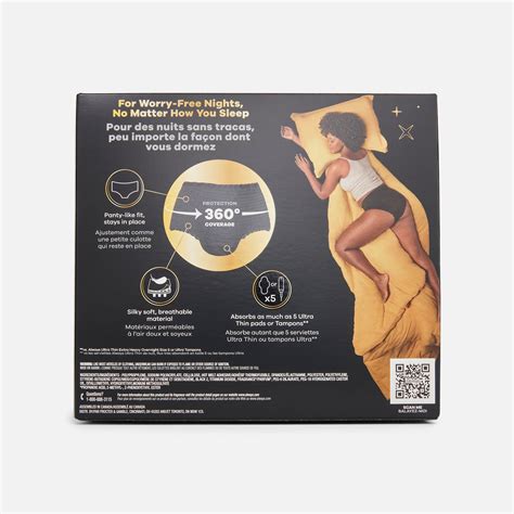 HSA Eligible Always ZZZ Overnight Disposable Period Underwear, Large, 7 ...