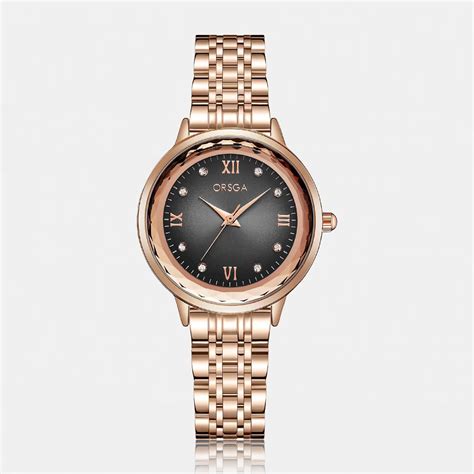 ONYX Women Watch - Black Dial Rose Gold – ORSGA