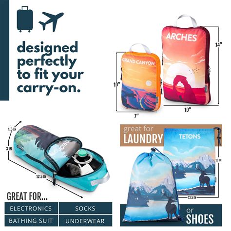 Buy Compression Packing Cubes for Travel- Packing Cubes and Travel ...