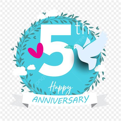 5 Year Anniversary Clip Art