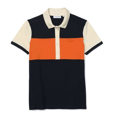 Buy Lacoste Women Multicolour Lacoste Slim Fit Colorblock Cotton Pique ...