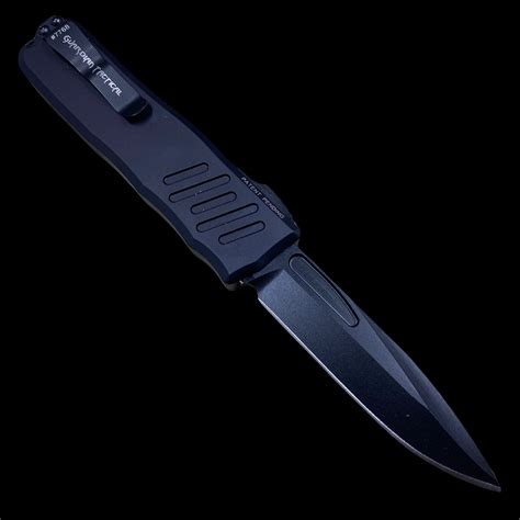 Guardian Tactical RECON-035 D/A OTF Automatic Knife (3.3" Black) - Way Of Knife & EDC Gear House