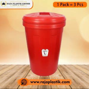 EMBER BESAR PLASTIK 200 LITER JUMBO + TUTUP Dx, HARGA GROSIR