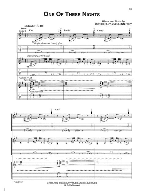 Image result for One of These Nights Bass Tutorial