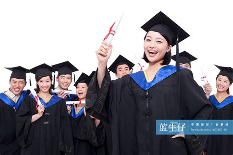 毕业生手持证书合影-蓝牛仔影像-中国原创广告影像素材