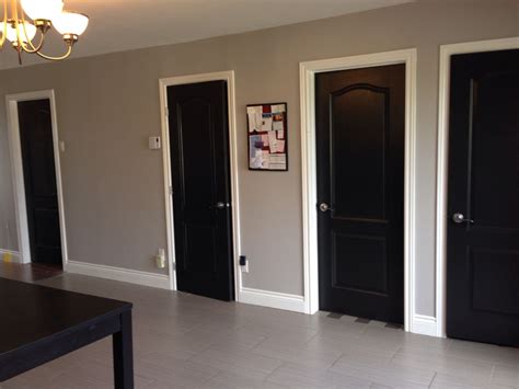 Gray Walls With Black Trim And Doors at Jason Gaines blog