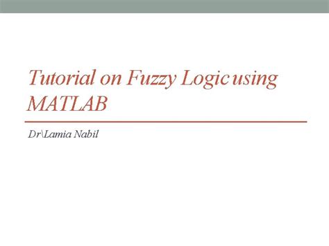 Image result for Fuzzy Logic MATLAB Tutorial
