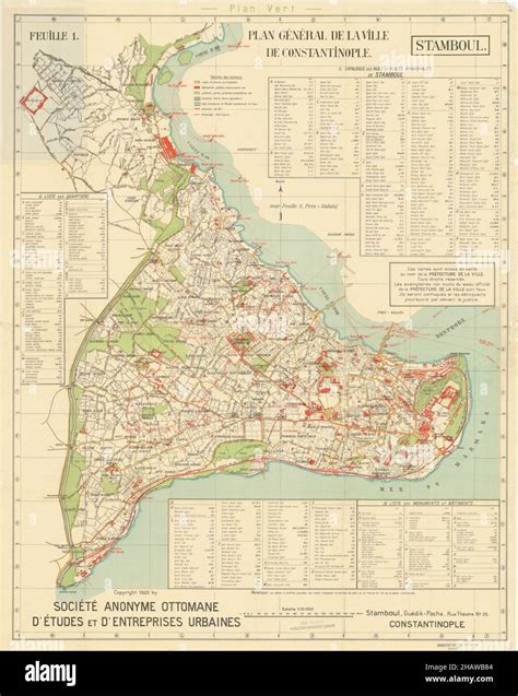 Retro constantinople map hi-res stock photography and images - Alamy
