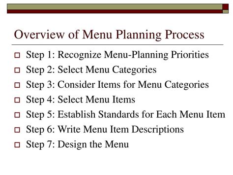 Types of Menu Planning 的图像结果