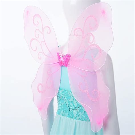 Buy dPois Girls Fairy Wings Princess Party Favor Butterfly Costume ...