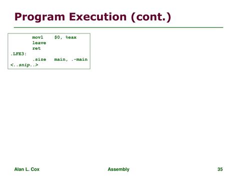 Image result for How to End an Assembly Program