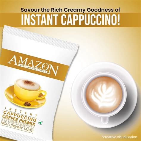 AMAZON 3-in-1 Cappuccino Coffee Premix | Vending Machine Use