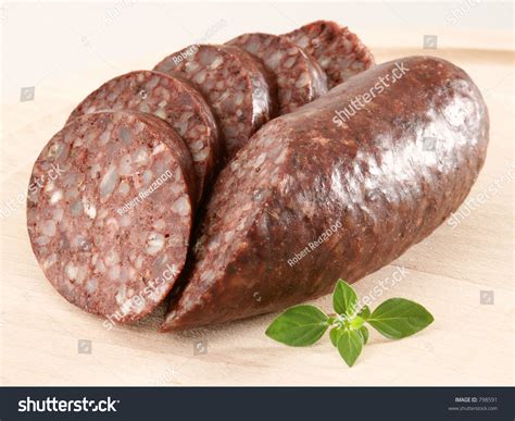 Blood Sausage Blood Pudding Black Pudding Stock Photo (Edit Now) 798591