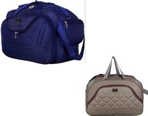 Danwey (Expandable) Duffle Bag Pack 2 Dark Blue & Grey Color Duffel ...