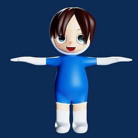 CUTE CHIBI 3D model rigged | CGTrader