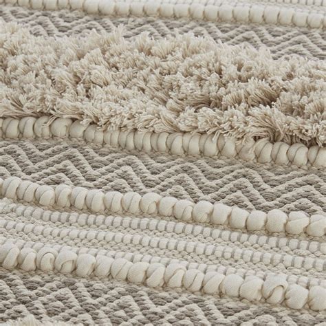 Gracie Mills Melba Stripe Handwoven Texture Bath Rug in the Bathroom ...