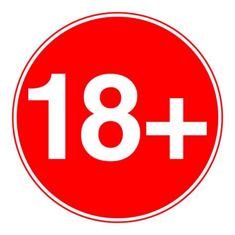 Age Rating sign over 18 on Transparent Background 18723316 PNG