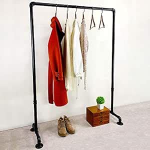 MBQQ Industrial Pipe Clothing Rack,43.3in Length Vintage Commercial ...