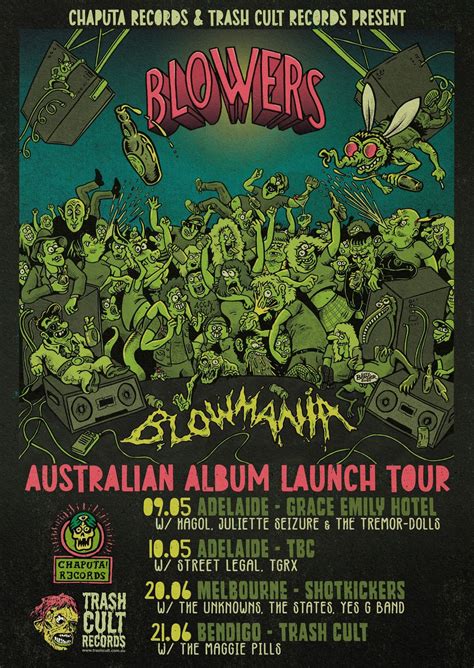 Blowers BLOWMANIA launch + Hagol + Juliette Seizure & The Tremor-Dolls ...