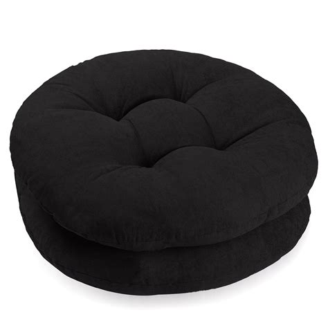 Buy Suzile 2 Pcs Round Floor Pillow 22 x 22 Inch Round Large Pillows ...