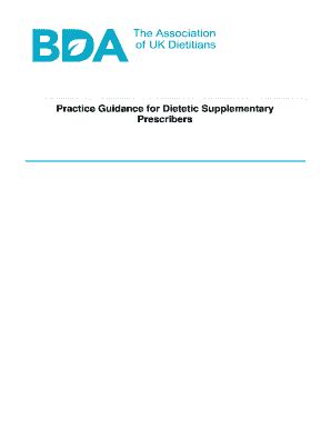 Fillable Online Types of dietetic prescribing Fax Email Print - pdfFiller