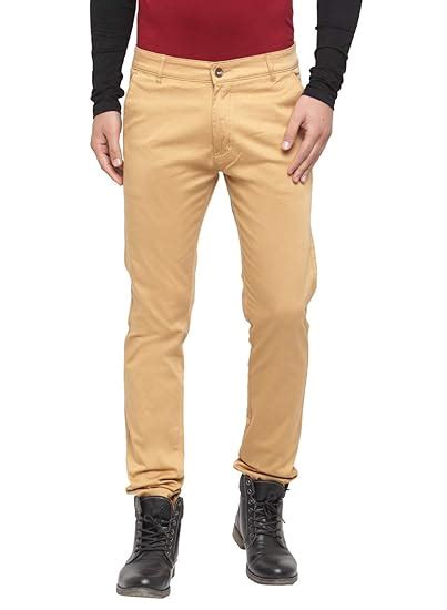 Buy Ben Martin Men's Regular Fit Cotton Casual Khakhi Trouser Size 26 ...