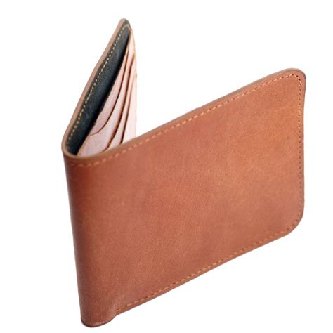 Classic Bifold Card Wallet in Tan – Bicyclist: Handmade Leather Goods