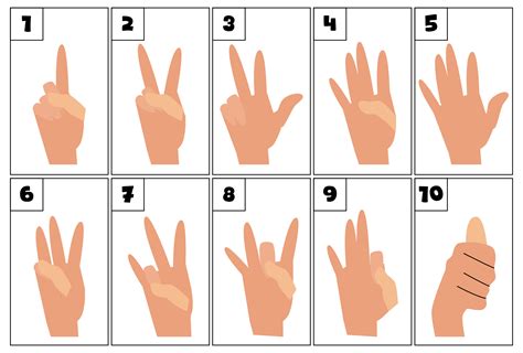 Image result for Cardinal Numbers in Sign Language