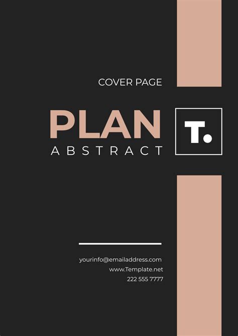 Abstract Cover Page Template 的图像结果