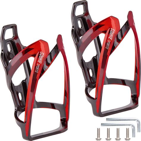 Souke Sports Bike Water Bottle Holder 2 Pack, Lightweight Plastic ...