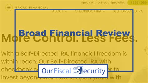 Broad Financial Review 2026 - Fees, Complaints & 401k Details