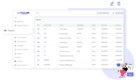 Project Management - Pixels HR