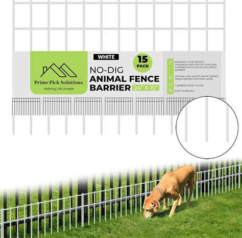 Amazon.com : Dog Digging Barrier, 15 Panels - White 24in x 15in, Anti ...