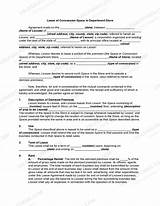 Michigan Lease of Concession Space in Department Store | US Legal Forms