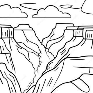 Grand Canyon View Arizona Coloring Page | Coloring-Pages.com